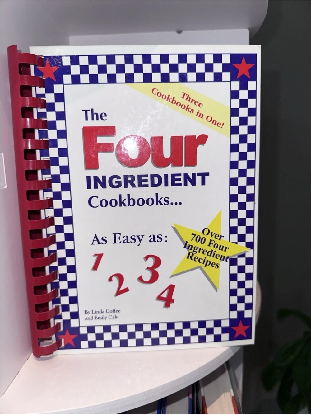 Vintage The Four Ingredient Cookbooks by Emily Cale & Linda Coffee